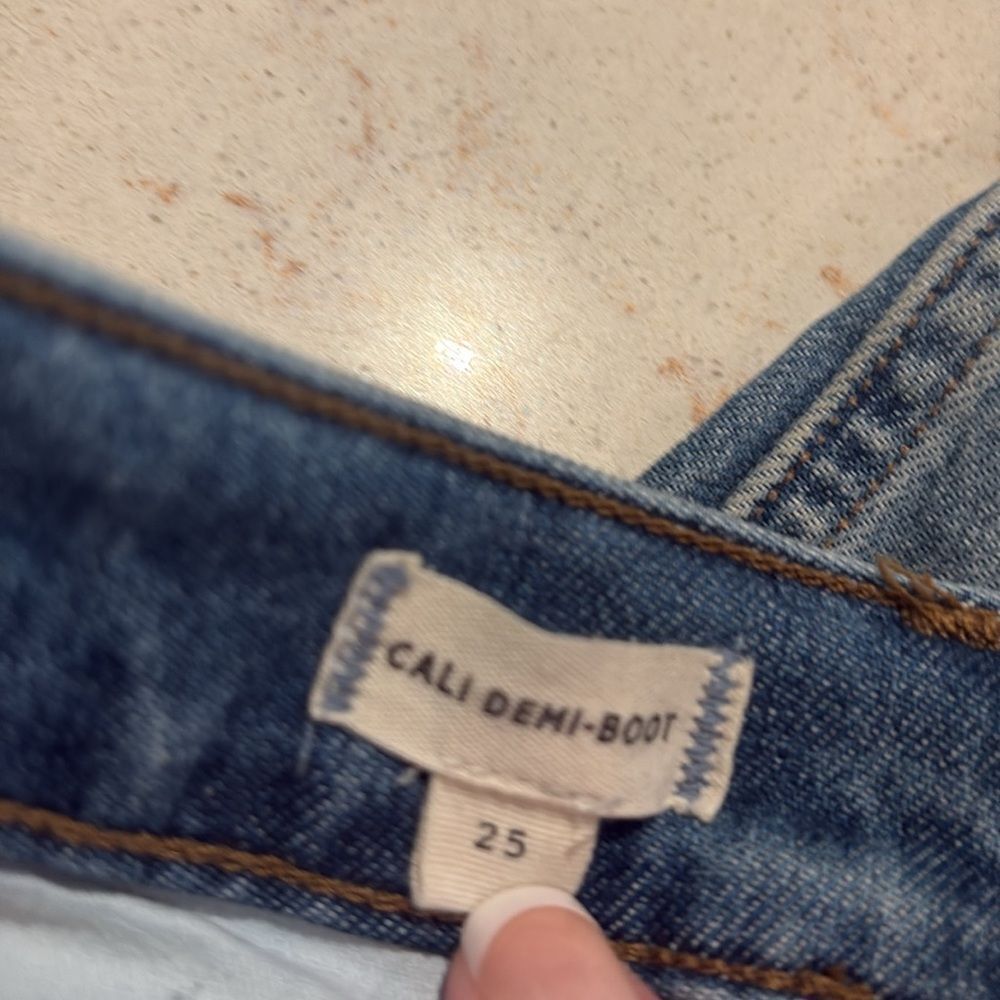 Madewell cali demi boot jeans SZ 25 - Picture 12 of 14